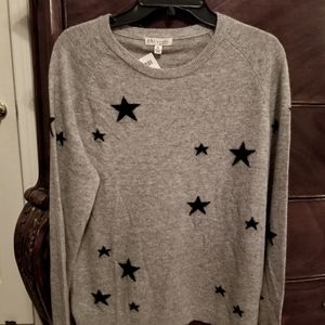 NWT Philosophy 100% Cashmere Gray Sweater XL